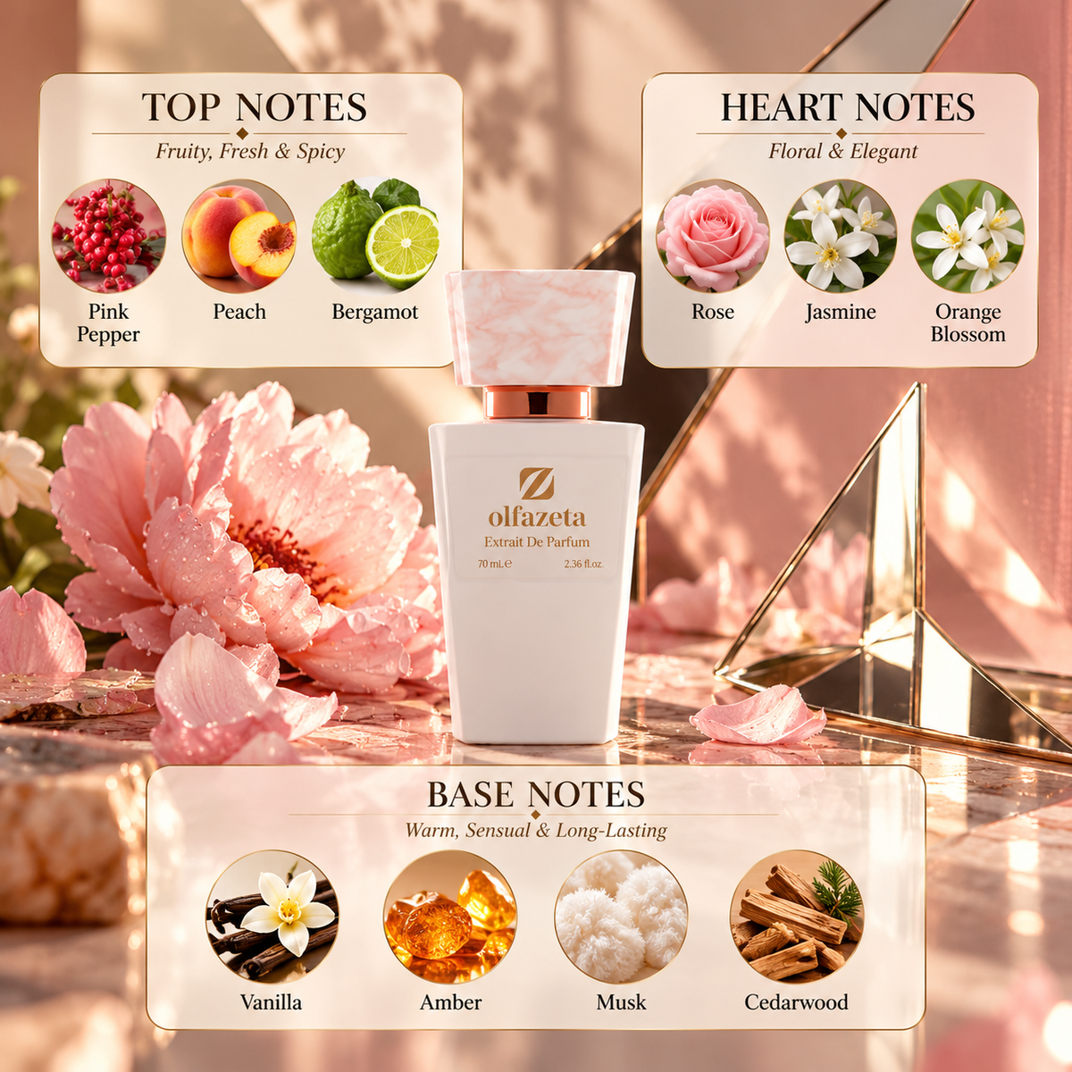 Amber Bloom - Women's Perfume 70ml | 30% Essence