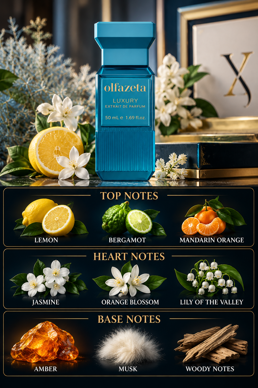 Luxury Azure – Unisex Perfume 50 ml | 30% Essence
