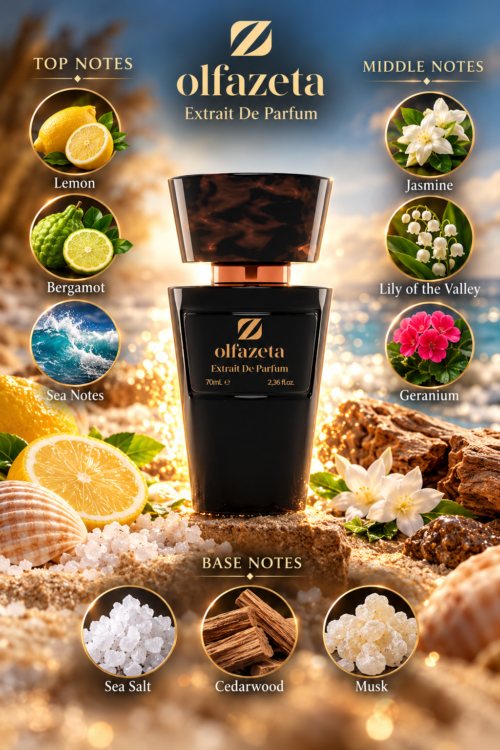 Seaside - Men's Perfume 70 ml | 30% Essence