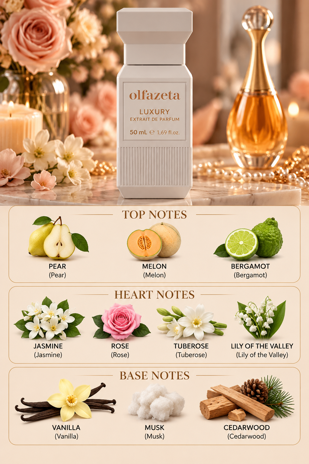 Luxury Bloom – Unisex Perfume 50 ml | 30% Essence