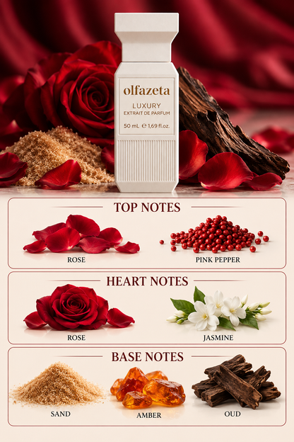 Luxury Oud Rose – Unisex Perfume 50 ml | 30% Essence