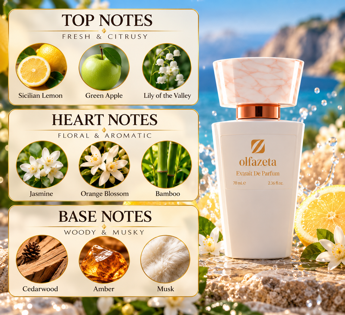 Mediterranean Muse - Women's Perfume 70ml | 30% Essence