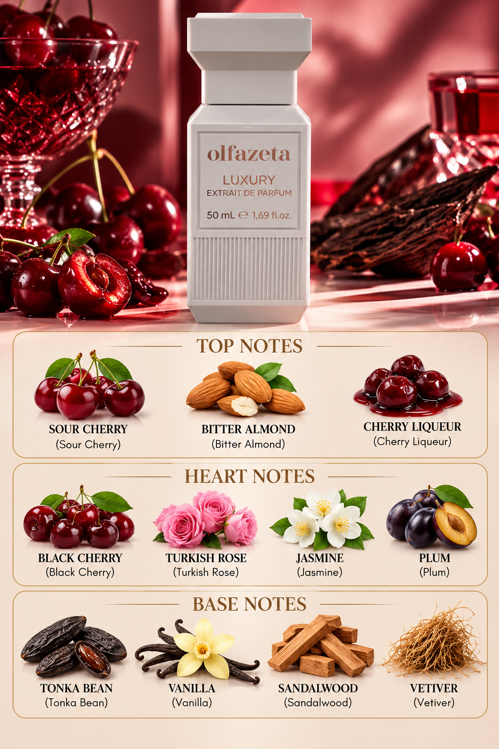 Luxury Cherry – Unisex Perfume 50 ml | 30% Essence